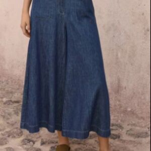 Poetry Indigo-Dyed Culottes